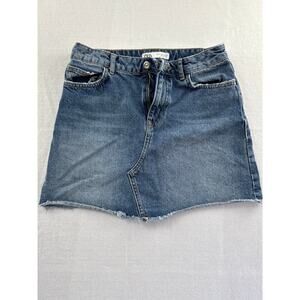 Women’s Zara Medium Wash Jean Skirt Sz S